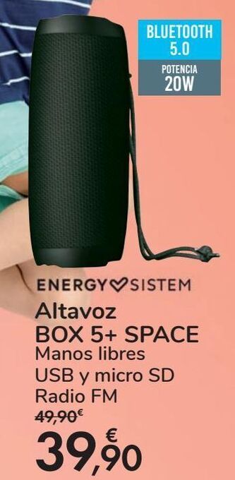 Carrefour Energy sistem altavoz box 5+ space oferta