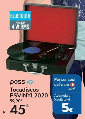 Carrefour Poss tocadiscos psvinyl2020 oferta