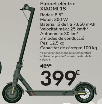 Carrefour Patinete eléctrico xiaomi 1s oferta