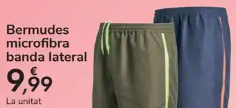 Carrefour Bermuda microfibra banda lateral oferta