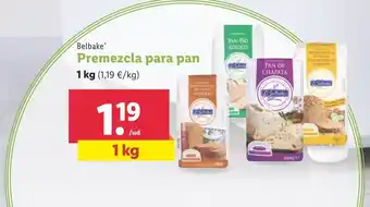 Lidl Belbake Premezcla para pan 1kg oferta