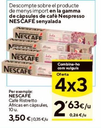 Caprabo Café nescafé oferta