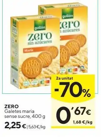 Caprabo Galletas maría gullón oferta