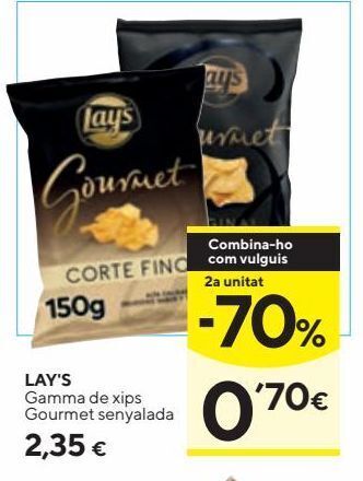 Caprabo Chips lay's oferta