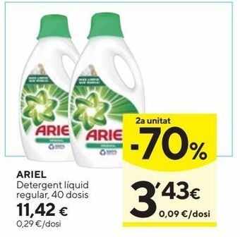 Caprabo Detergente líquido ariel oferta