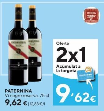 Caprabo Vino tinto paternina oferta