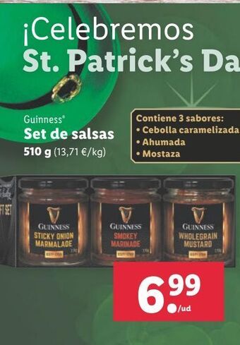 Lidl Salsas guinness oferta