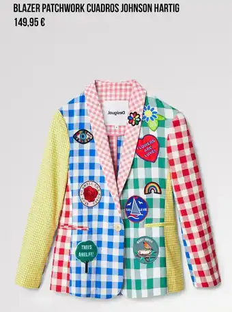 Blazer patchwork cuadros johnson hartig