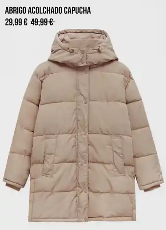 Pull & Bear Abrigo acolchado capucha oferta