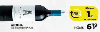 BM Supermercados Alcorta Tinto Rioja Crianza oferta