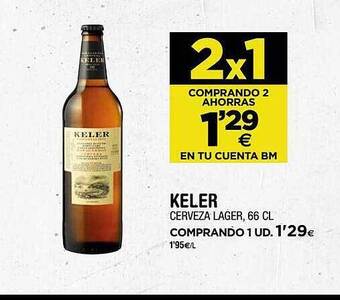 BM Supermercados Keler Cerveza Lager oferta