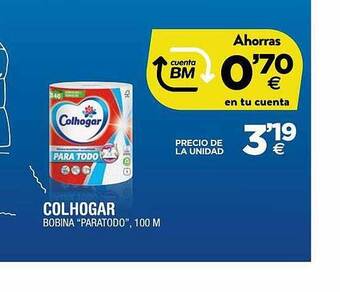 BM Supermercados Colhogar Bobina oferta