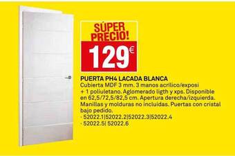 Bricoking Puerta Ph4 Lacada Blanca oferta