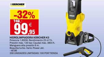 Bricoking Hidrolimpiadora Kärcher K3 oferta