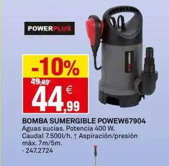 Bricoking Bomba Sumergible Powew67904 oferta