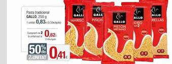 Condis 50% Dte. 2a Unitat Pasta Tradicional Gallo oferta