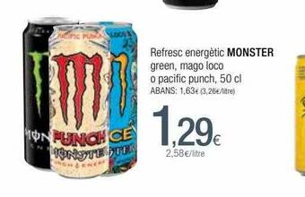 Condis Refresc Energètic Monster oferta