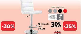 Conforama Taburete Alto Palm oferta
