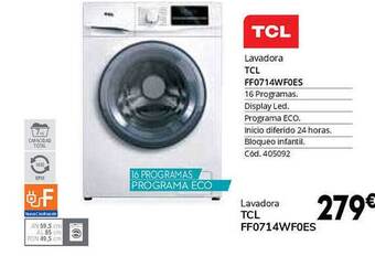 Conforama Lavadora Tcl Ff0714wfoes oferta