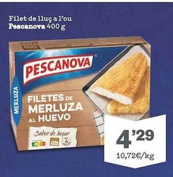 Sorli Filet De Lluç A L'ou Pescanova oferta