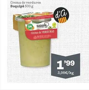 Sorli Crema De Verdures Suquipà oferta