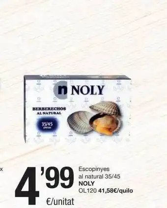 SPAR Fragadis Escopinyes Al Natural 34 45 Noly oferta