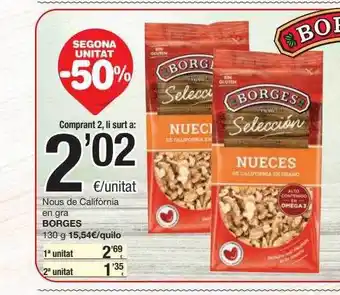 SPAR Fragadis Segona Unitat -50% Nous De Califòrnia En Gra Borges oferta