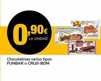 Supeco Chocolatinas Varios Tipos Funbar O Cruji-bom oferta