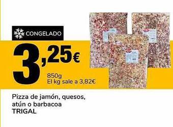 Supeco Pizza De Jamón Quesos Atún O Barbacoa Trigal oferta