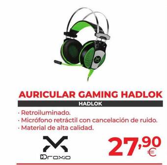 Computer Store Auricular Gaming Hadlok oferta