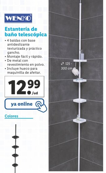 Lidl Wenko Estantería de Baño Telescópica oferta