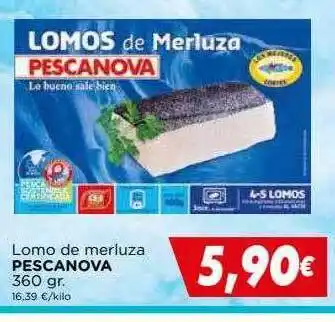 Supermercados Piedra Lomo De Merluza Pescanova oferta