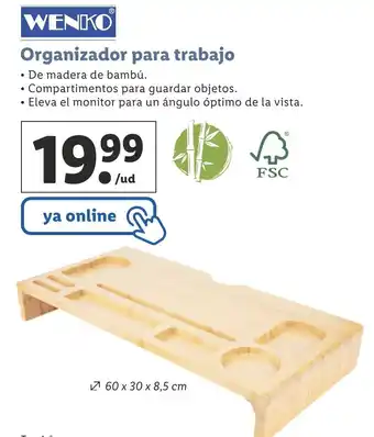 Lidl Wenko® Organizador Para Trabajo oferta
