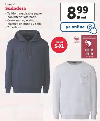 Lidl Livergy® Sudadera S-XL oferta