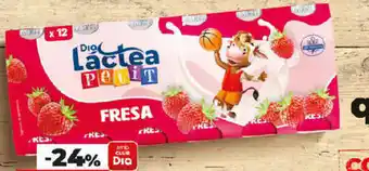 Dia Iogurt Líquid de Maduixa Dia Láctea Pack-12 x 100 g oferta