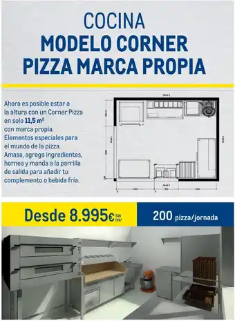 Makro Cocina Modelo Corner Pizza Marca Propia oferta