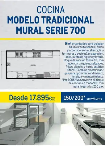 Makro Cocina Modelo Tradicional Mural Serie 700 oferta