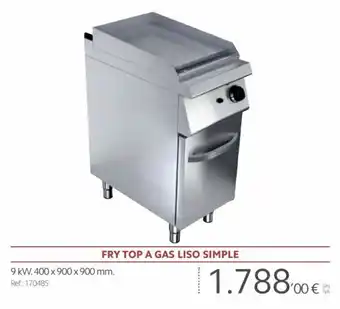 Makro Fry Top A Gas Liso Simple oferta