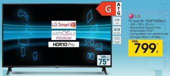 Eroski Lg tv led 4k 75up75006lc oferta