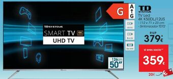 Eroski Td systems tv led 4k k50dlj12us oferta