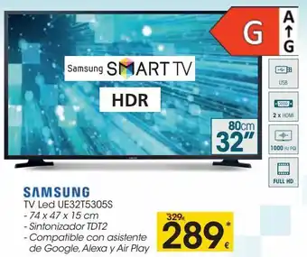 Eroski Samsung tv led ue32t5305s oferta