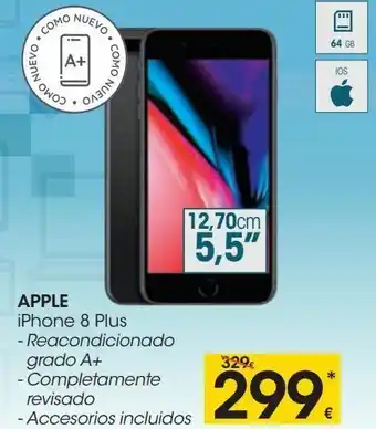 Eroski Apple iphone 8 plus oferta