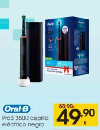 Eroski Oral-b pro3 3500 cepillo eléctrico negro oferta