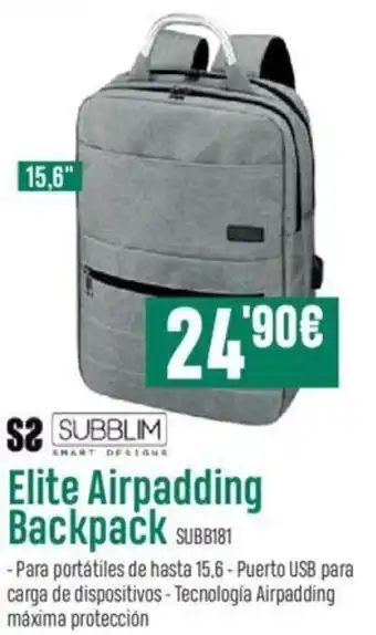 PCBox Subblim Elite Airpadding Backpack oferta