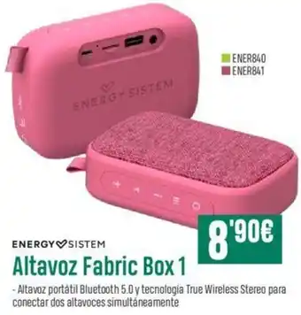 PCBox Energy Sistem Altavoz Fabric Box 1 oferta