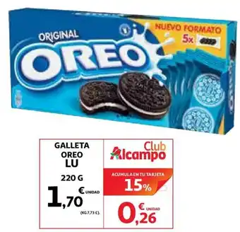 Alcampo Lu Galleta Oreo 220g oferta