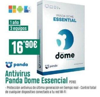 PCBox Panda Antivirus Panda Dome Essencial oferta