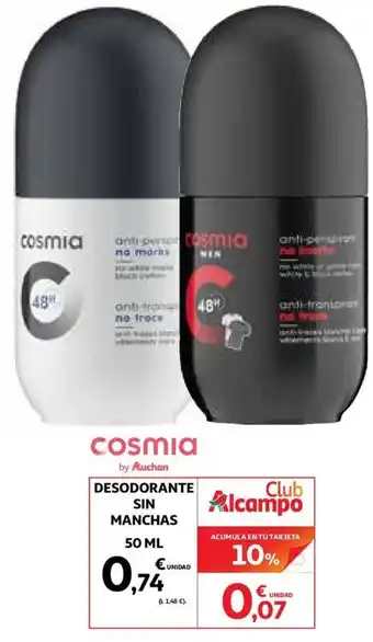 Alcampo Desodorante Sin Manchas 50ml oferta