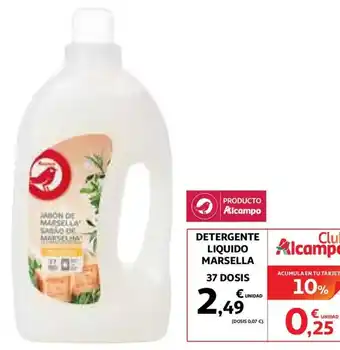 Alcampo Marsella Detergente Liquido 37 dosis oferta