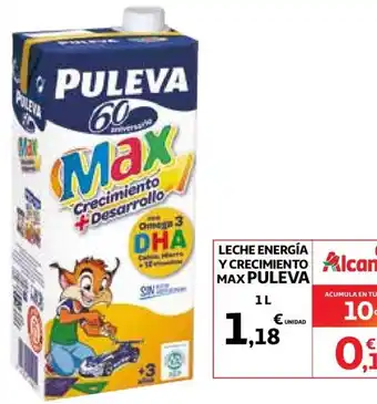 Alcampo Puleva Leche Energía Y Crecimiento Max 1L oferta
